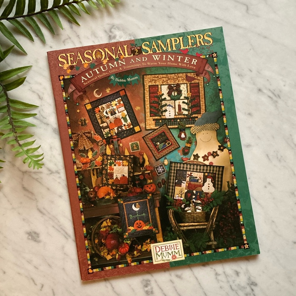 Vintage Debbie Mumm Seasonal Samplers Autumn Winter Craft Book